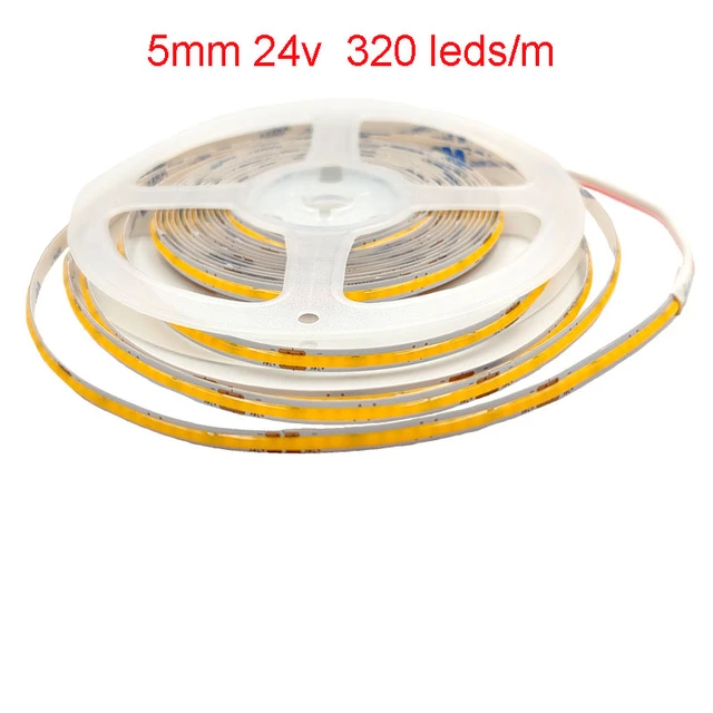 Striscia Led COB CRI90 30W 3000lm 24V IP20 PCB 5mm Chip Led