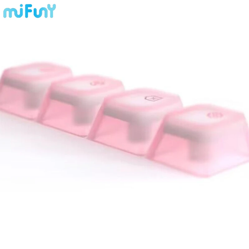 Keycap para Teclado Mecânico Keycaps Translúcido Silicone Pbt Perfil de Cereja Tintura-sublimação Rosa Bonito Presentes - Imagem 2