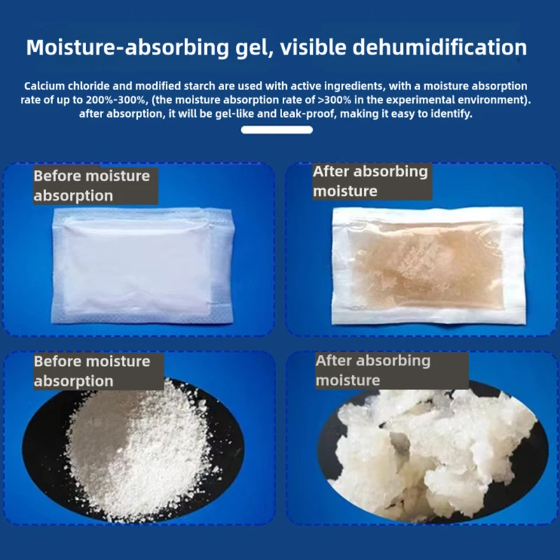 Calcium Chloride Desiccant Handicraft Leather Goods Shoes Clothing Wardrobe Moisture-proof Agent 2/5/10/25/50g silica gel desiccant moisture absorber bag moisture absorber moisture absorbing bag
