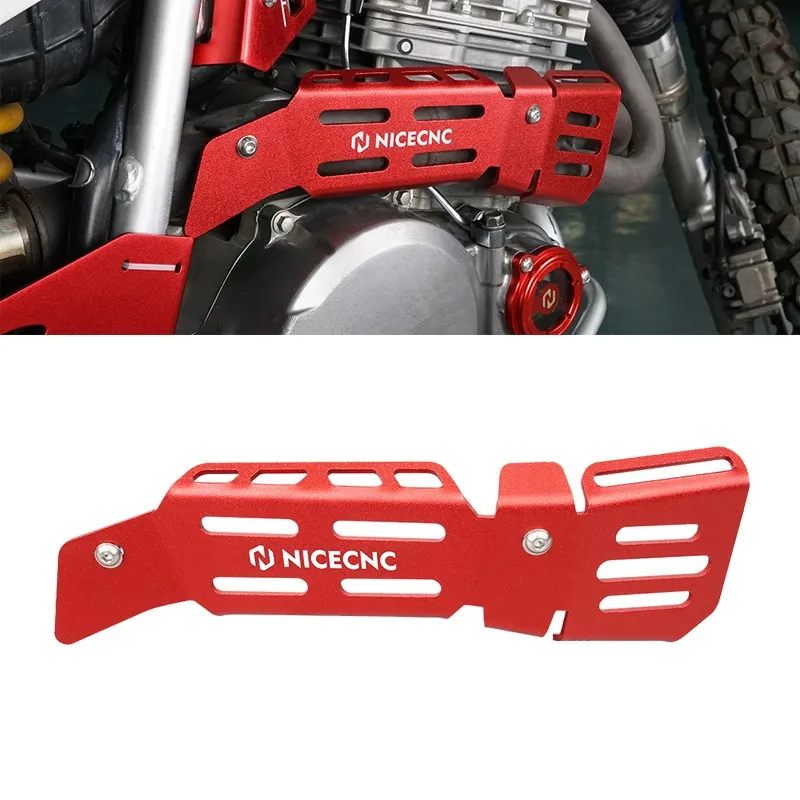 

NiceCNC Motocross Exhaust Pipe Heat Shield Cover Guard For Honda XR650L 1993-2022 Aluminum Exhaust Heat Shield Muffler Protector