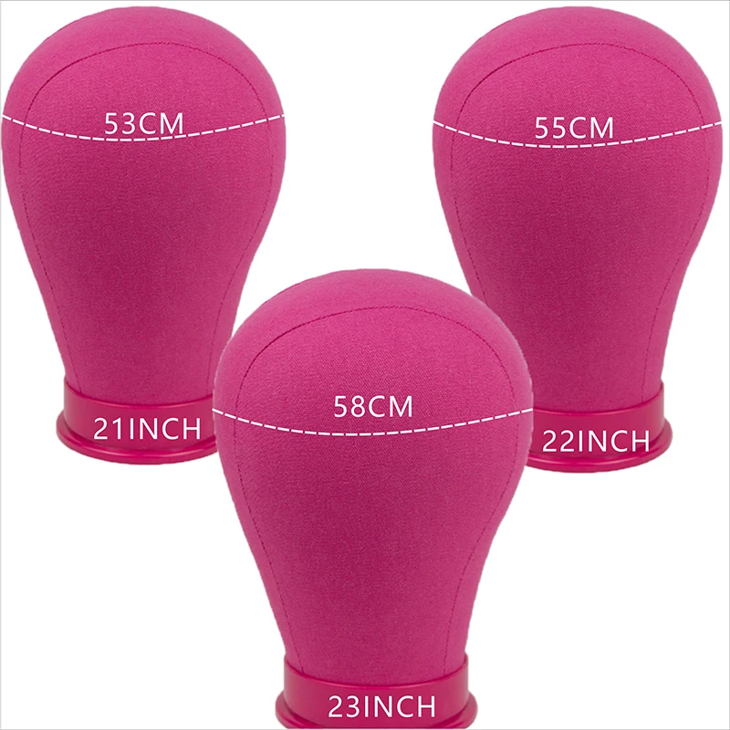 21-23Inch Canvas Block Head Kit Training Mannequin wig Head Display Styling Mannequin Manikin Head