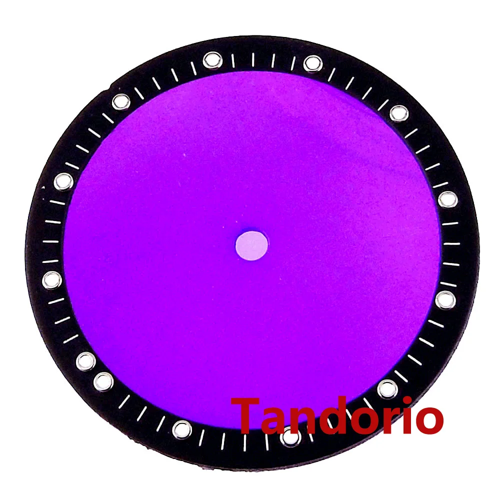 Piezas de reloj 28,5 mm esfera transparente cara luminosa para movimiento NH70 NH72 NH73 - Imagen 15 de 25