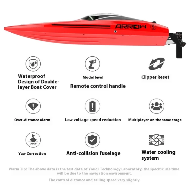 High-Speed Brushless Motor Remote Control Boat UDIUD903 Large Version Nautical Model Toy for Outdoor Swimming Pool Lake Ocean 4