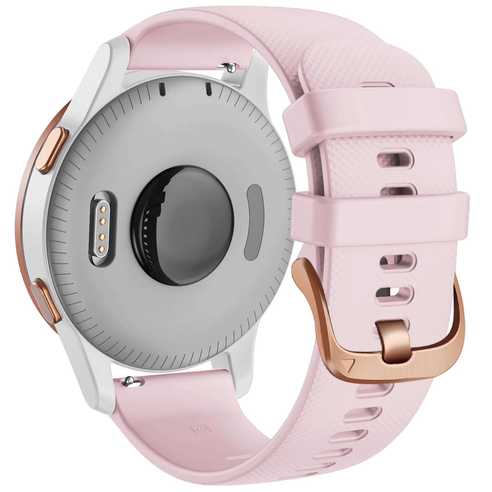 Universal Silicone Smart Watch Strap - 18/20/22mm Adjustable Wristband Bracelet
