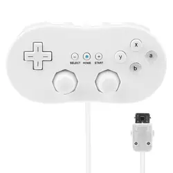 Classic Wired Game Controller for Nintendo Gaming Systems (WHITE)