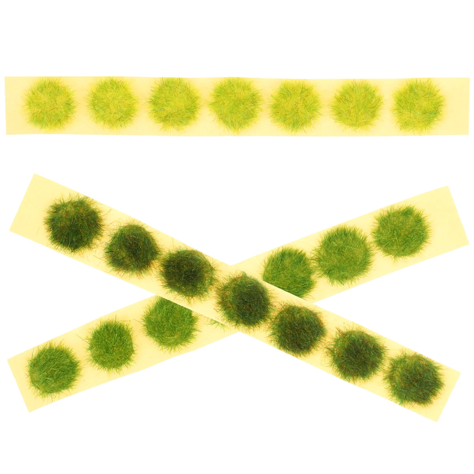 

3pcs DIY Miniature Plant Cluster Mini Plant Vegetation Group Strips for Landscape