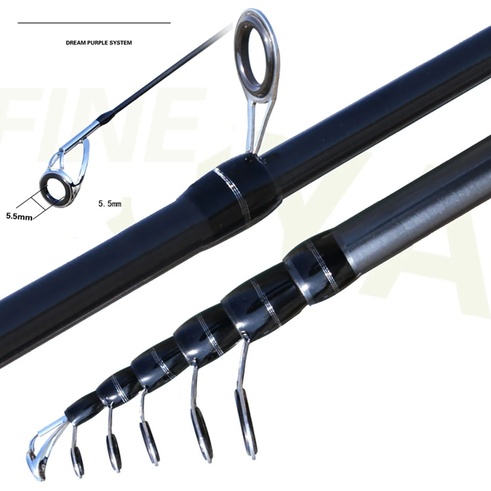 Fishing Rod Ultralight Telescopic Lure Fishing Rod Spinning Casting Carbon Fiber Pole Jigging Bait WT 8g-18g Fast Bass Fishing Rods M Action