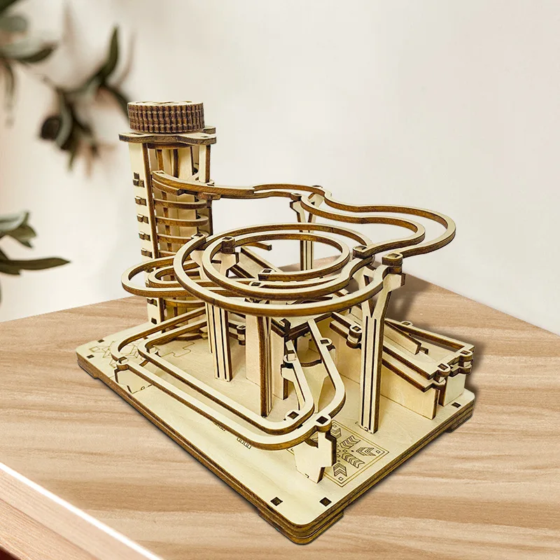 Spiral Drawing Wooden Kit : DIY 3D Wood : Mechanical Art