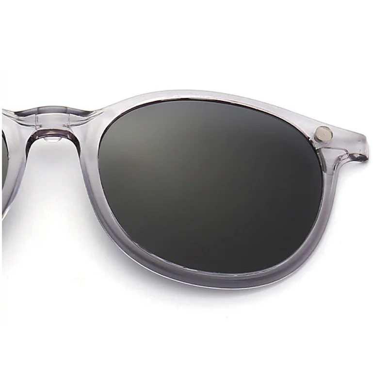 Magnetic Polarized Sunglasses with Soft Transparent Frame and Clear Lens