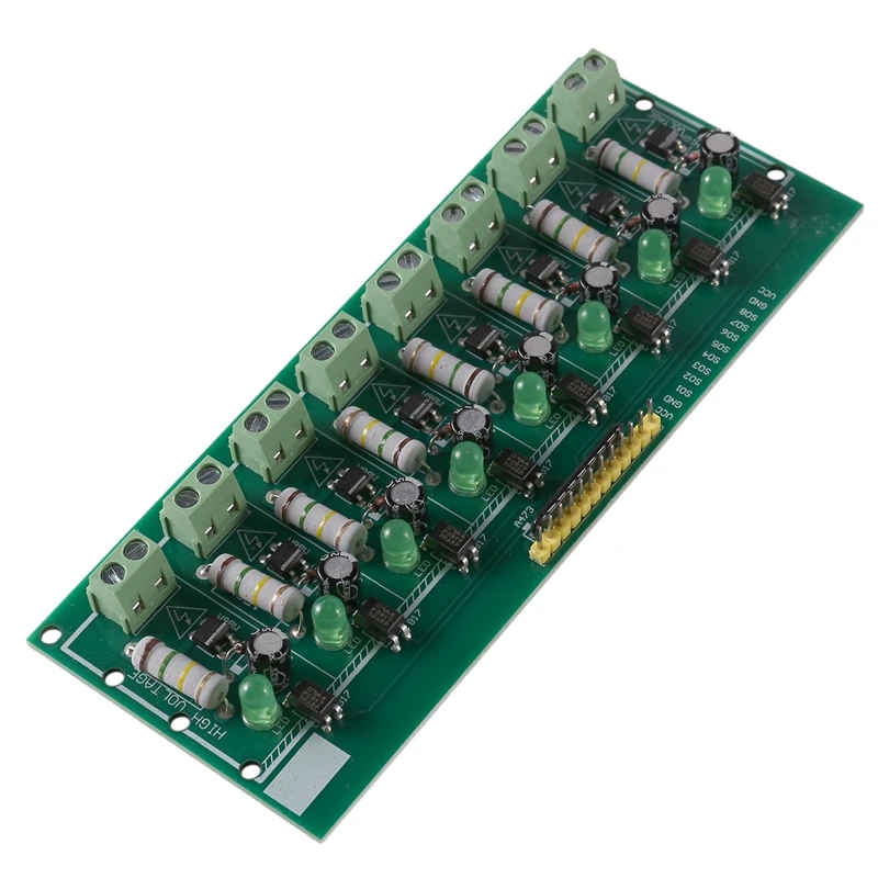 

8 Bit AC 220V Optocoupler Isolation Module Voltage Detect Board Adaptive 3-5V For PLC Isolamento Fotoaccoppiatore Module