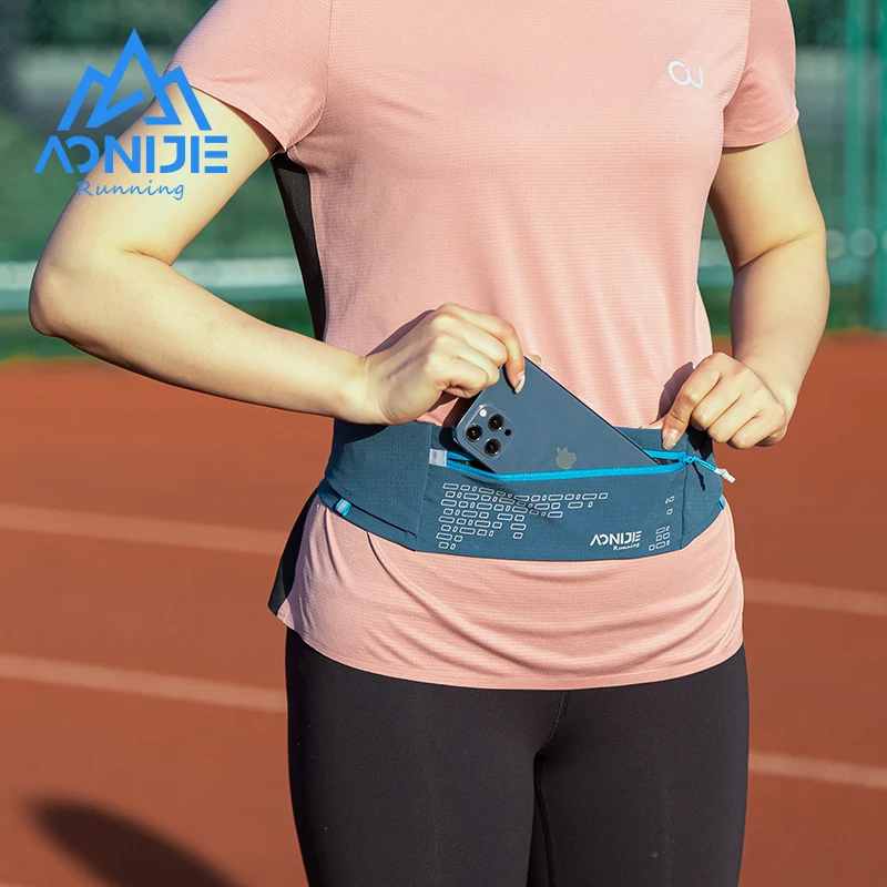 Aonijie W8112 Outdoor Comfortable Running Waist Bag Belt Hydration Fanny Pack Sports Pockets For Jogging Fitness Gym Hiking 4