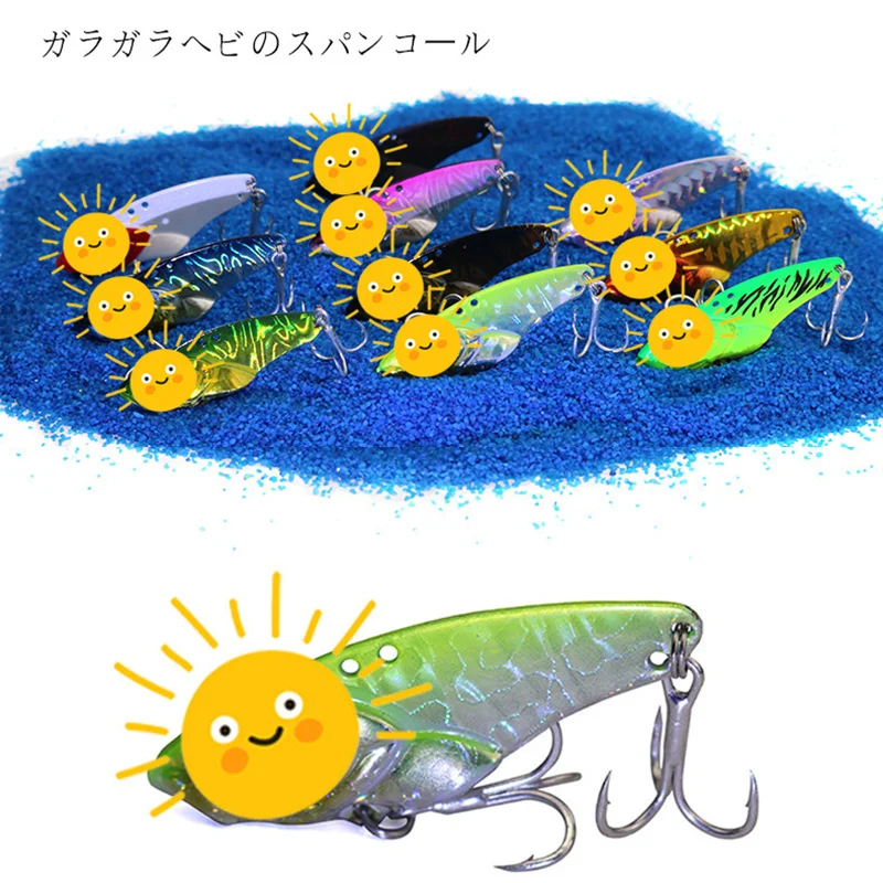 1PCS Metal VIB Fishing Lures 5g 7g 10g 14g Metal Jig Crankbait Wobbler Vibration Baits Pesca Tackle for Trout Bass Pike Perch