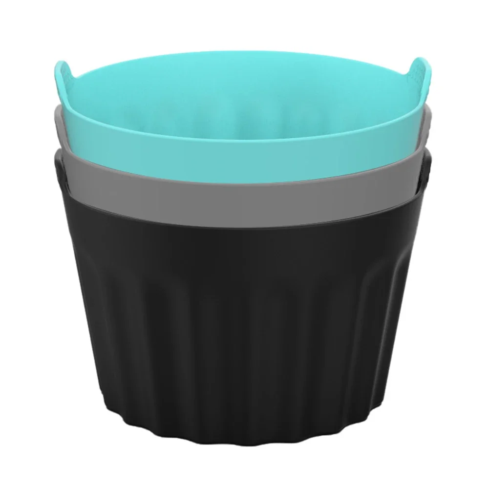 3/6/9pcs Air Fryer Egg Muold Air Fryer Egg Poacher Silicone Cupcake Baking Cups Ramekins Kitchen Bakeware Air Fryer Egg Muold
