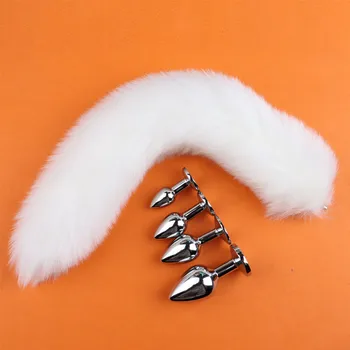 Removable tail plug fox tail rear butt plugs  adult  juguetes se sexsuale  anal plug Anal dilator sex stuff  butt plug soft 2
