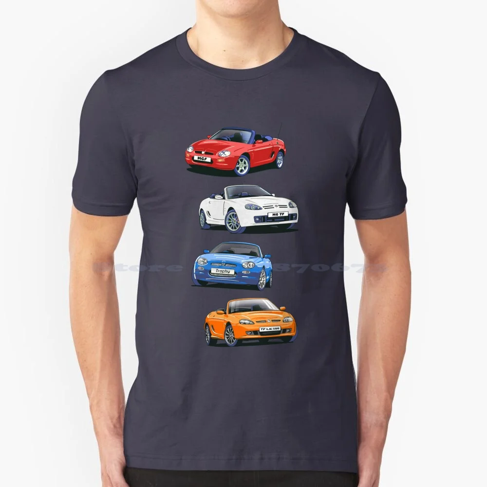 Mg Mgf A Mgtf Modello Evolution T Shirt 100% Cotone Tee Mgtf Mgf Mg Car Mg Rover Mg Motor Nac Le500 Mg Trophy Mg Tf Le Nanjing