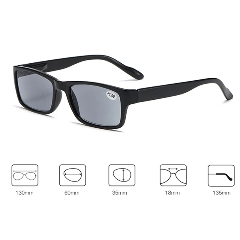 New Trend Outdoor UV Reading Sunglasses Unisex Women Men's Presbyopic Eyeglasses Finished Optical Prescription Far Sight Eyewear 6