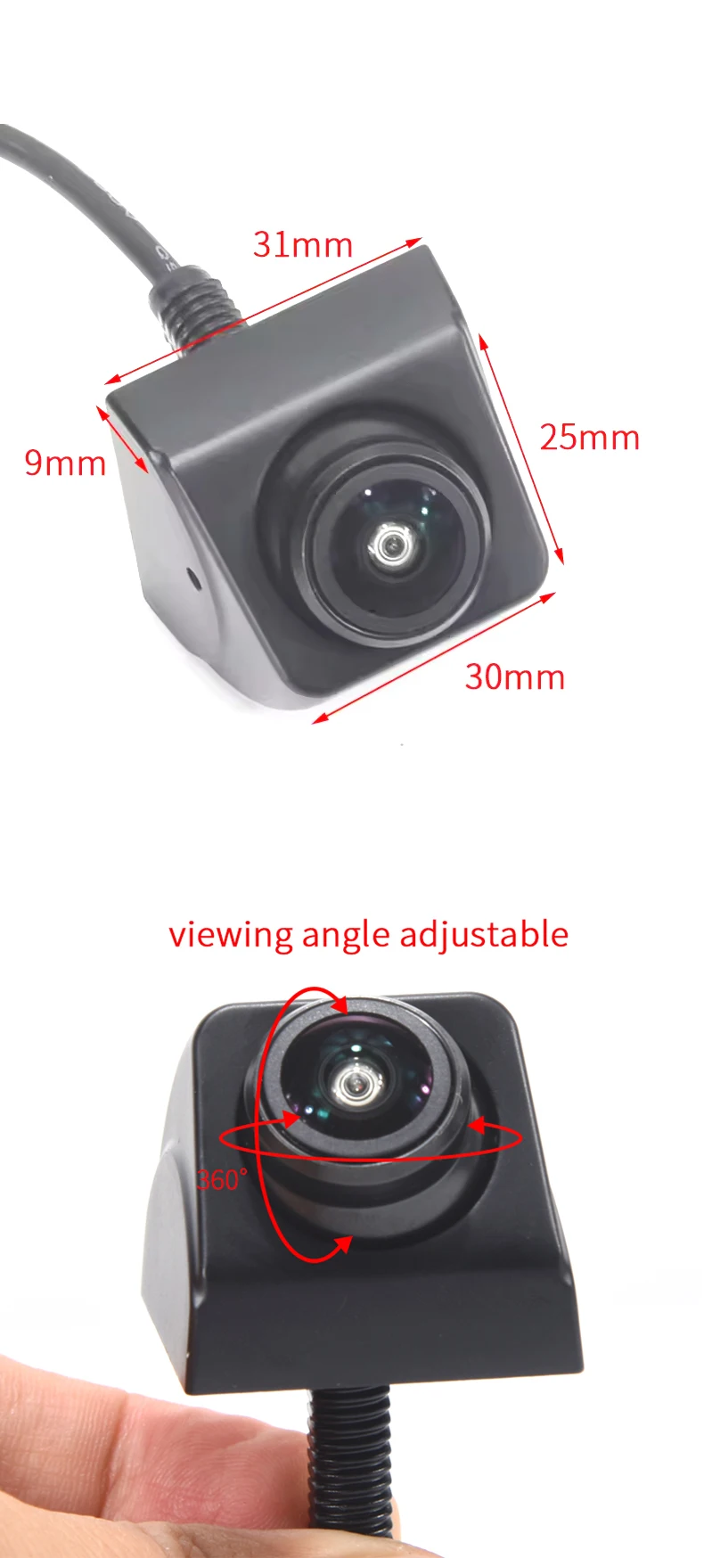 Universelle 360° Weitwinkel-Fischaugen-Rückfahrkamera mit AHD1080P Hochauflösung und Hervorragender Nachtsicht – Detail 9