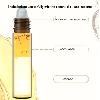 2pc Dimollaure Roller Eye Essence oil Eye Cream,Firming Moisturizing Reduce Fine Lines Skin Care Eye Serum - Thumbnail 3