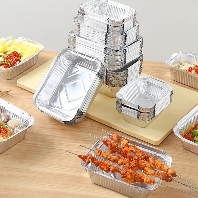 Aluminum foil tray for food packaging and storaging