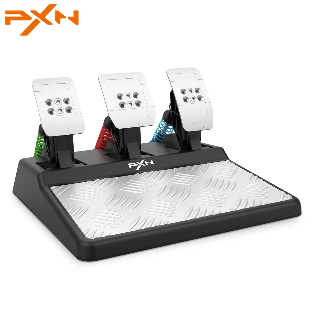 PXN-pedales de volante de simulación de carreras, PXN-A3 con efecto  magnético Hall y fuerza de Pedal ajustable para PXN-V10, V9, V3,V900 -  AliExpress