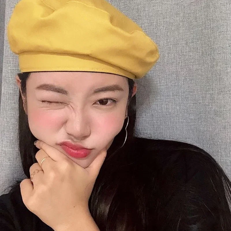 코튼 빈티지 프렌치 팔각형 전방 피크 모자, 가을 겨울 베레모 모자, 화가 모자, 스트리트 밀리터리 베레모, 여성 소녀 모자