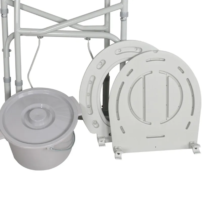 China Hot selling Hospital Folding Walker/Commode Chair Price/Potty Chair Adult portable toilet training chair 4