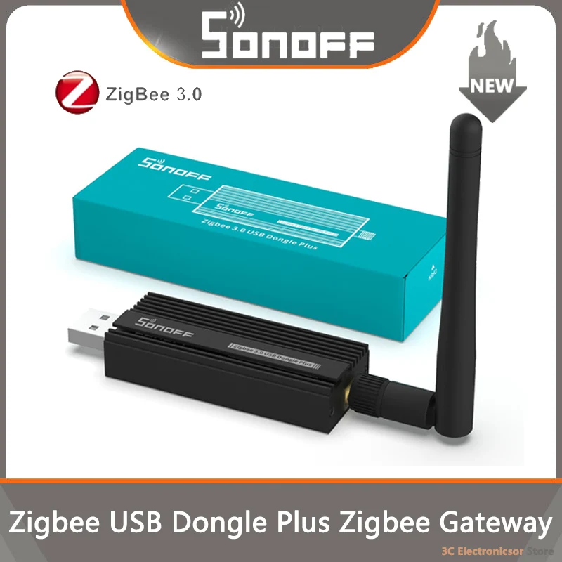 SONOFF ZB Dongle-P USB Dongle Plus Zigbee 3.0 Wireless Gateway Analyzer ZHA Zigbee2MQTT Stick Capture With Antenna | Электроника
