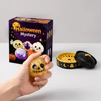 5.5cm Soft Squishy Dumpling Toy With Halloween Theme Steamed Box Slow Rising Funny Sensory Toy Decompression Squeeze Toy Gift 2