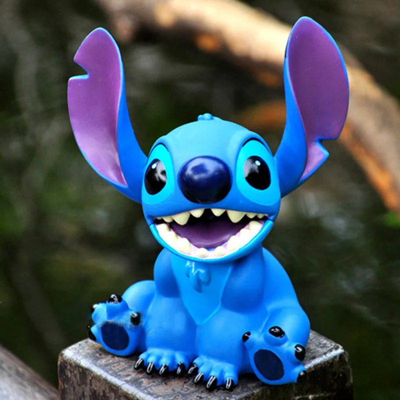 

18cm Anime Lilo&Stitch Piggy Bank Stitch Figure Toys Saving Pot PVC Action Figures Doll Piggy Bank Birthday Gifts for Children