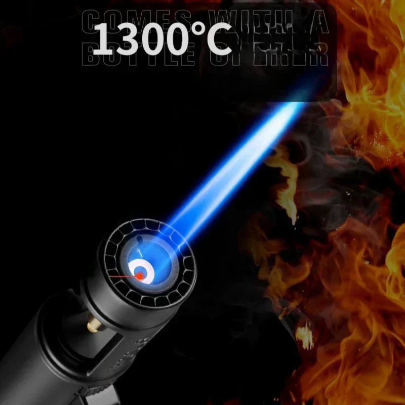 Creative Bottle Opener 1300° High Temperature Flame Spray Gun Gas Lighter Safety Switch Outdoor BBQ Kitchen Cigar Lighters Gifts 3