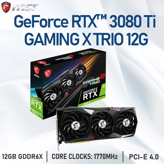 MSI Raphic Cards GeForce RTX 3080 Ti GAMING X TRIO 12G LHR 12GB GDDR6X  Graphics Cards 384-bit HDMI-Compatible PCI4.0 GPU GAMING - AliExpress
