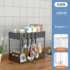 Double-layer storage rack Kitchen living room bathroom countertop storage rack Desktop seasoning multi-functional storage rack 4