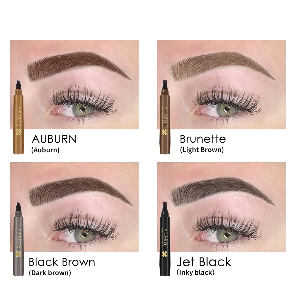 Tattoo Brow Tint Pen Natural Eyebrows Waterproof Sweatproof Lasts Up To 12 Hours Easy To Use Soft And Smooth 4 Colour 3