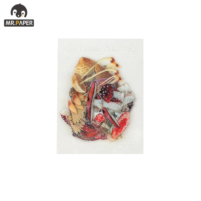 Mr.paper 40 Pcs 6 Designs Butterfly Deco Diary Sticker Scrapbooking Planner Decorative Label Stationery Decal Scooter Stationery