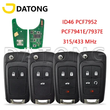 Datong World Car Remote Key, 쉐보레 크루즈 세일 올랜도 말리부 아베오 스파크 315/433 MHz ID46 칩 자동 스마트 컨트롤 플립 키