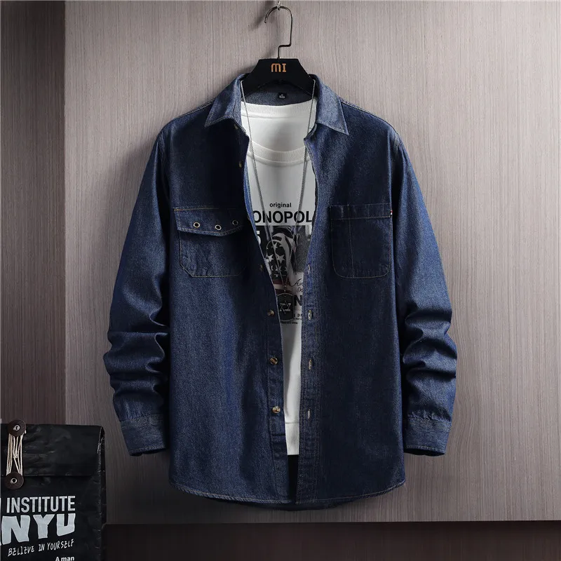 Summer Fashion Shirts Korean Popular Clothes Blouse Streetdress Streetwear Male Men's Clothing Long Sleeve Hombre Smart Casual