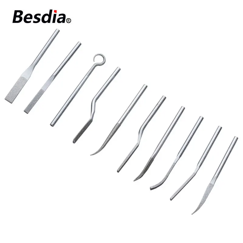 대만 Besdia 다이아몬드 구부러진 기계 파일 손 도구 또는 터보 공기 Lappers mbf90와 assort