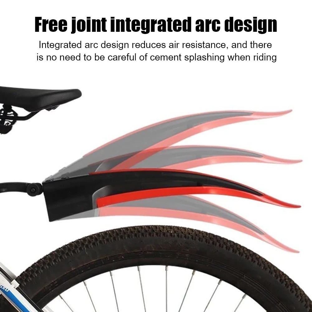 Universal 2pcs Bicycle Front Rear Mudguard for 20/22/24/26 inch Mountain Bike