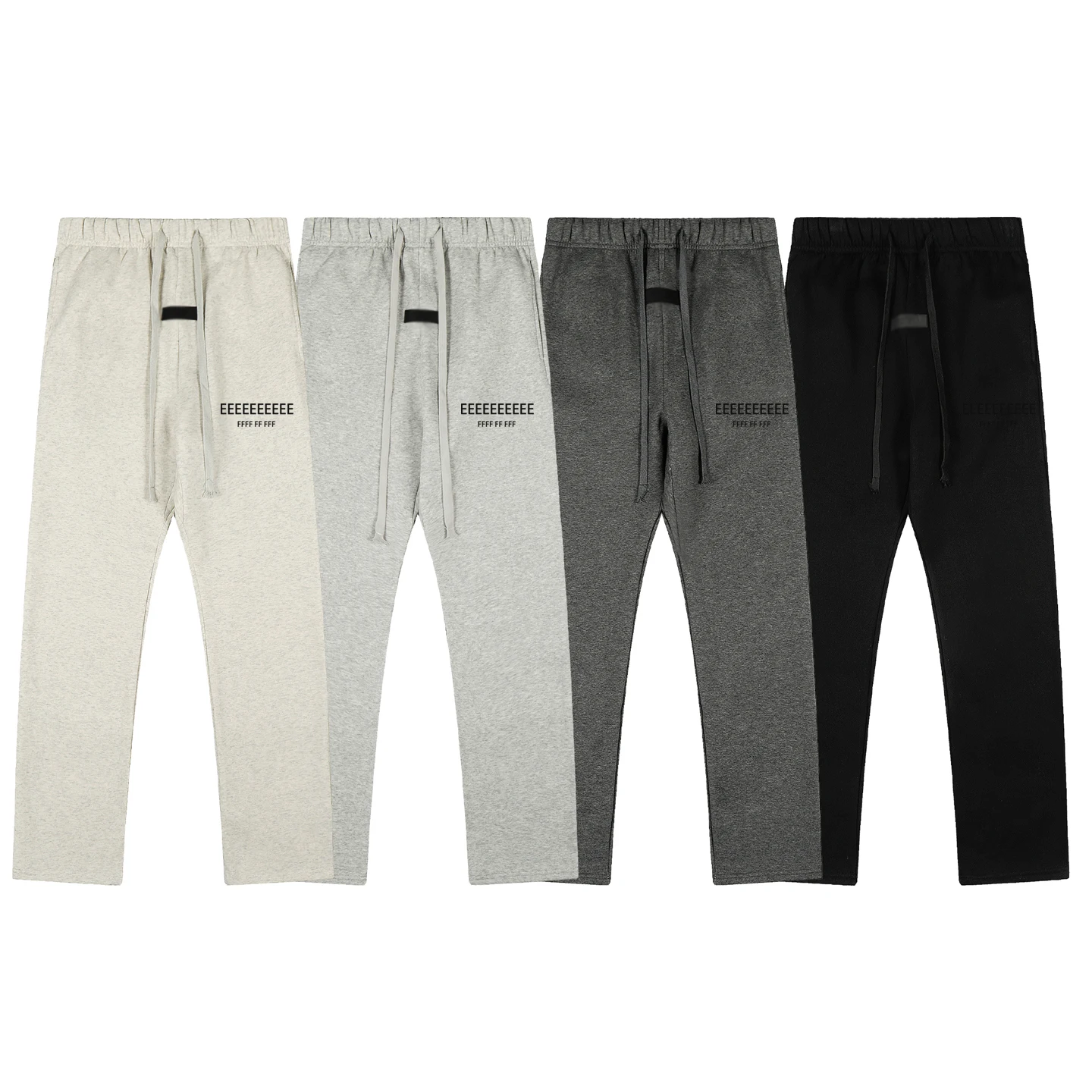 Pantalon classique en velours à imprimé lettres, pantalon de sport décontracté de haute qualité avec logo, pantalon à coupe droite, ensemble sweat à capuche pour hommes et femmes 1