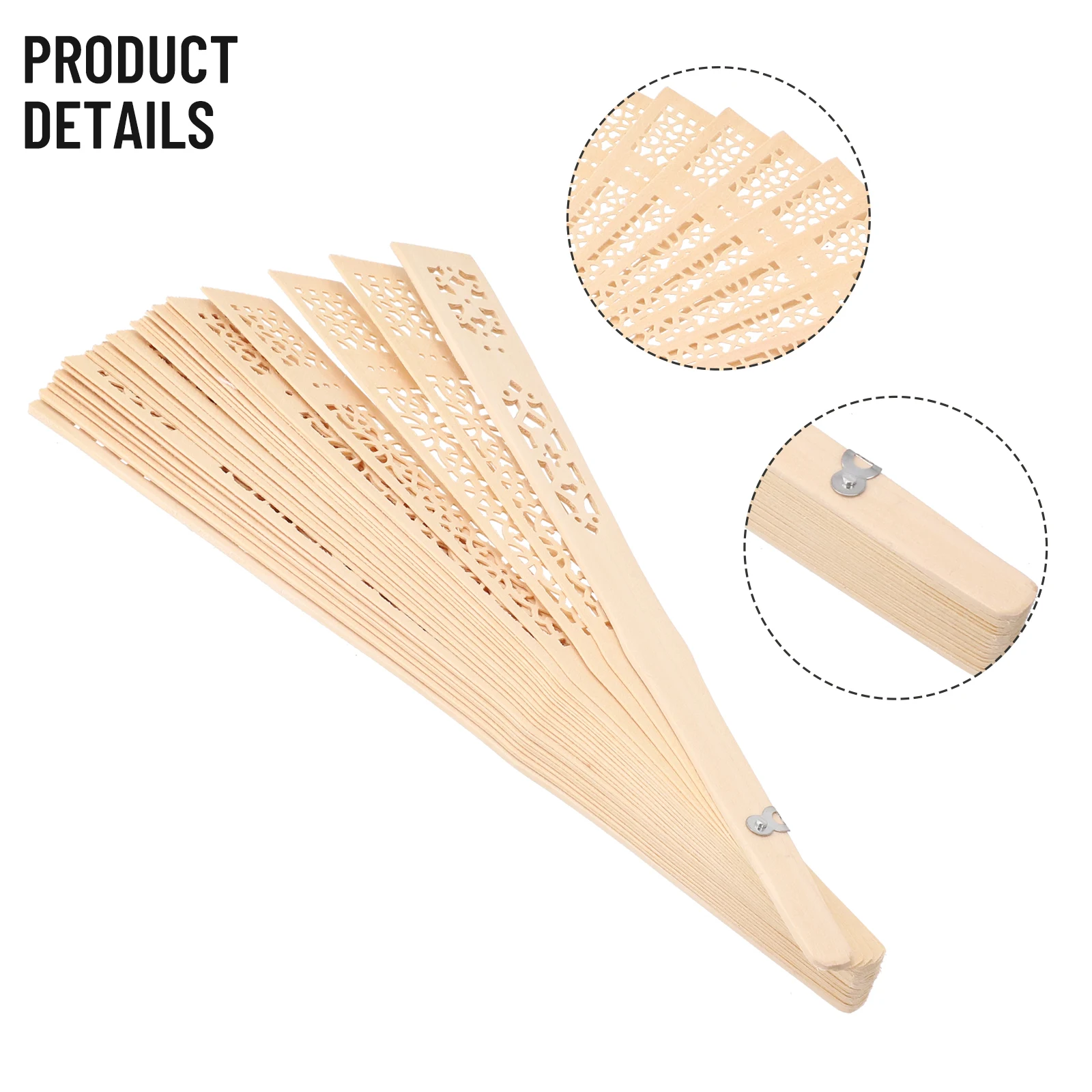 Folding Hand Fan Sandalwood Hand Fan Plain Chinese Wooden Fan Decorating Weddings Dances Gifts Parties Vintage