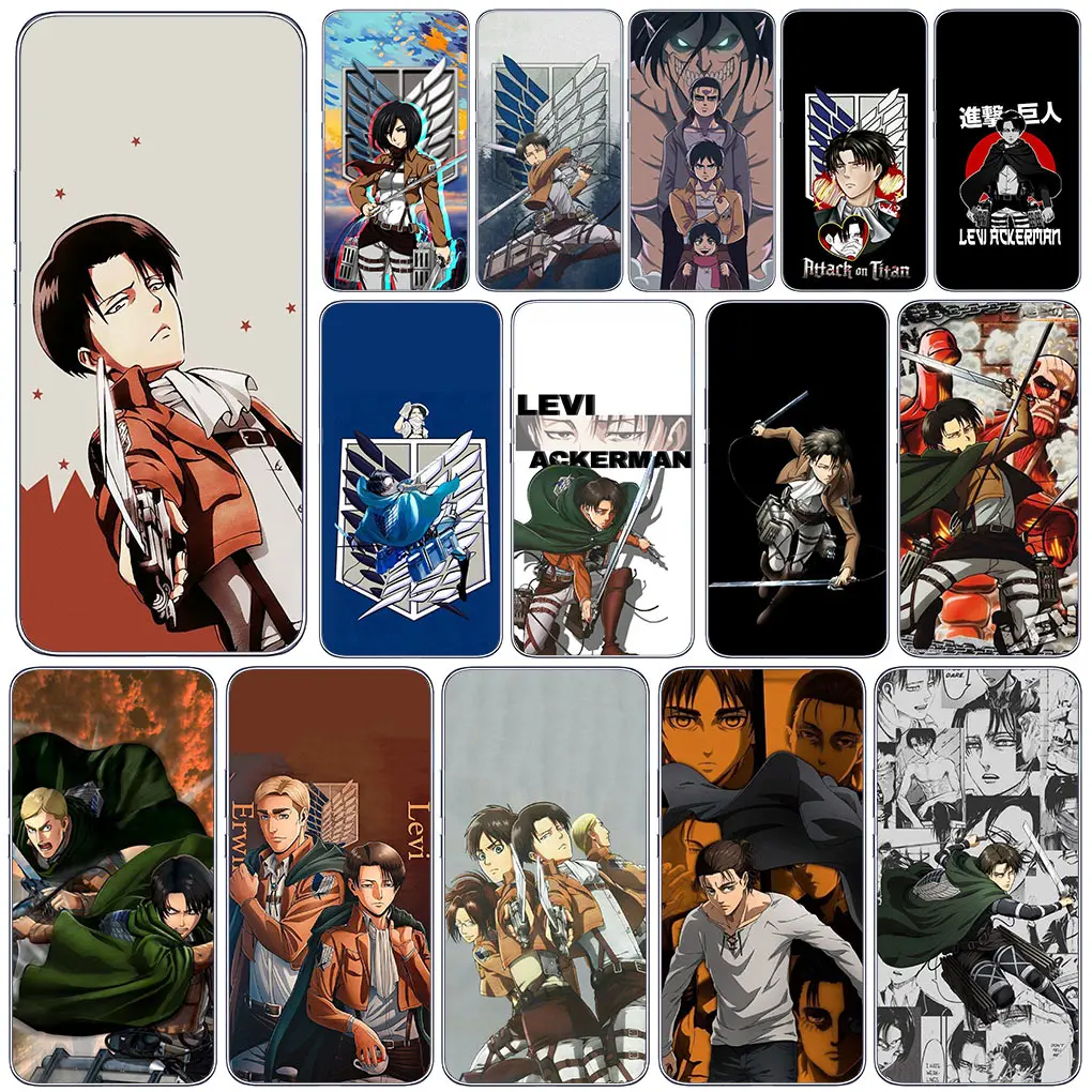 Jaeger Levi Attack On Titan Eren Per Motorola Moto One G8 G7 Play Action Fusion Plus Power Vision Zoom Hyper Macro Cover Case