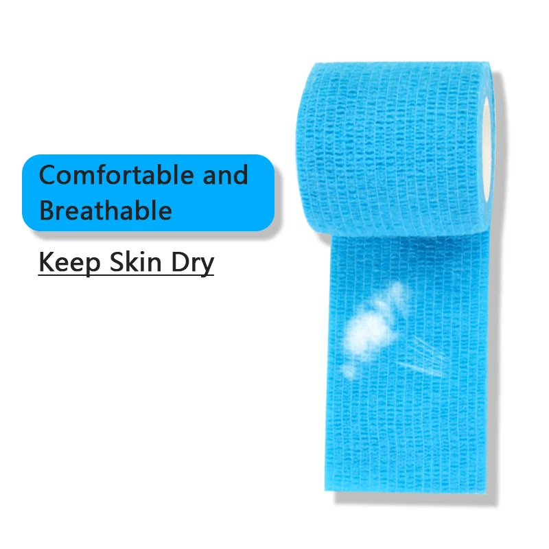 Sports Tape 1Pcs Self Adherent Wrap Self Adhesive Cohesive Bandage Strong Elastic for Wrist Stretch Athletic