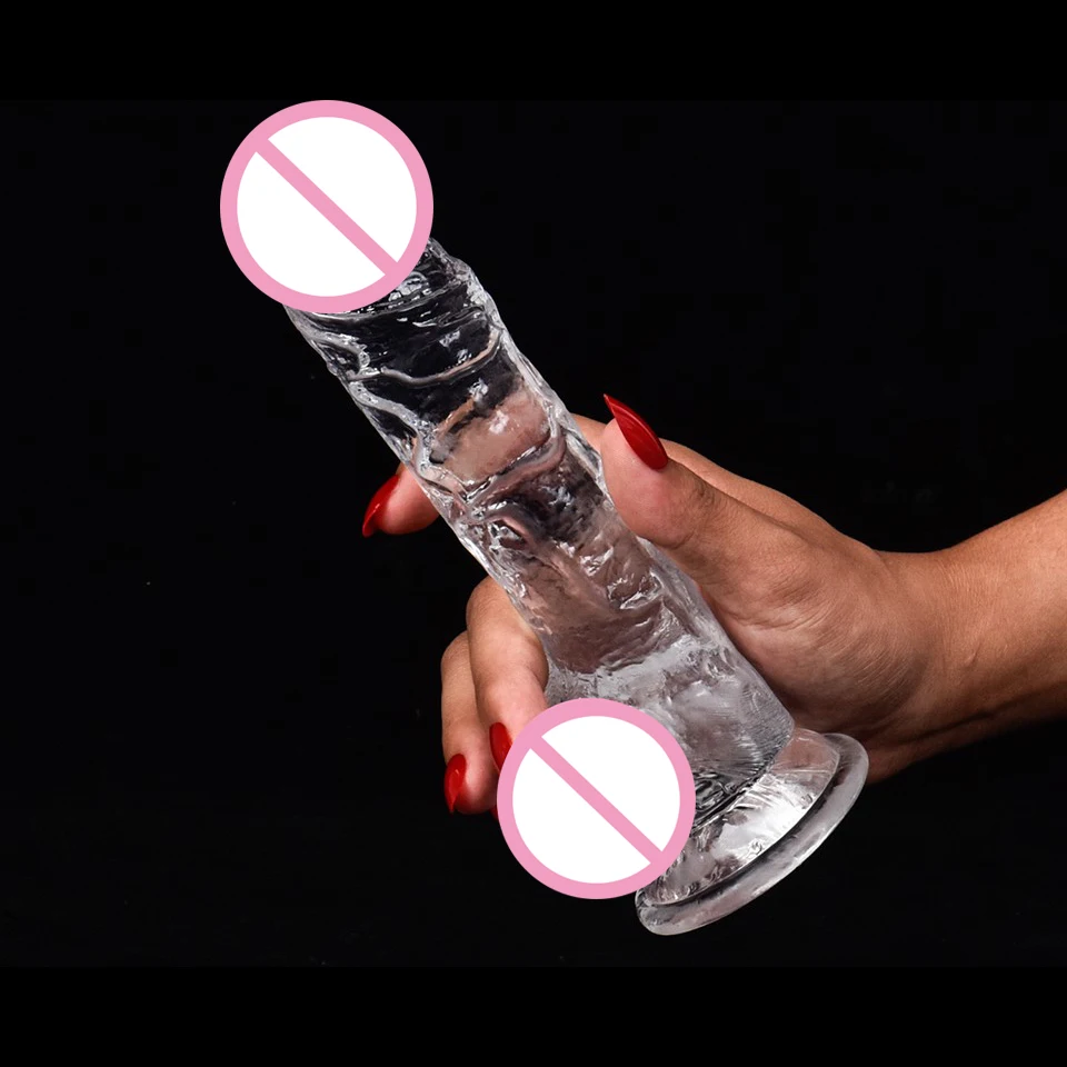 Soft Jelly Dildo Realistic Masturbator Penis Orgasm Vaginal G-spot Massage Butt Plug Anal Sex Toy Suction Cup Dildos Erotic Cock sex toys