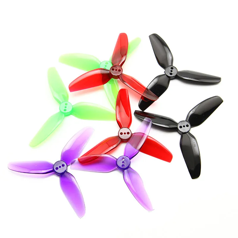 Hélices FPV HQ 3030 3 pouces Tri-blades, orientation CW et CCW, pour drone course Geprc.