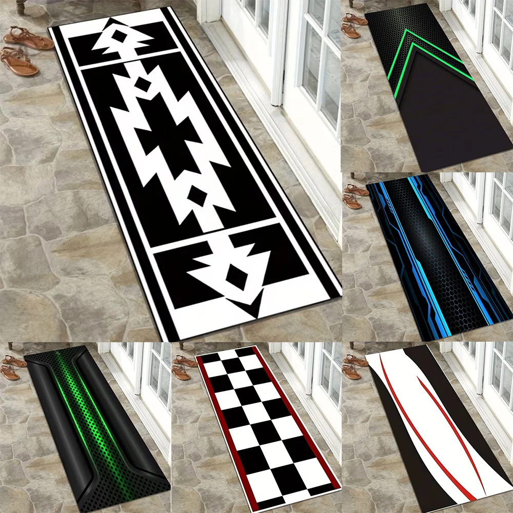 Garage Mat Motorcycle Carpet Racing Moto Display Kawasaki Motorcycle Area Rug Anti-slip Floor Decor Rug