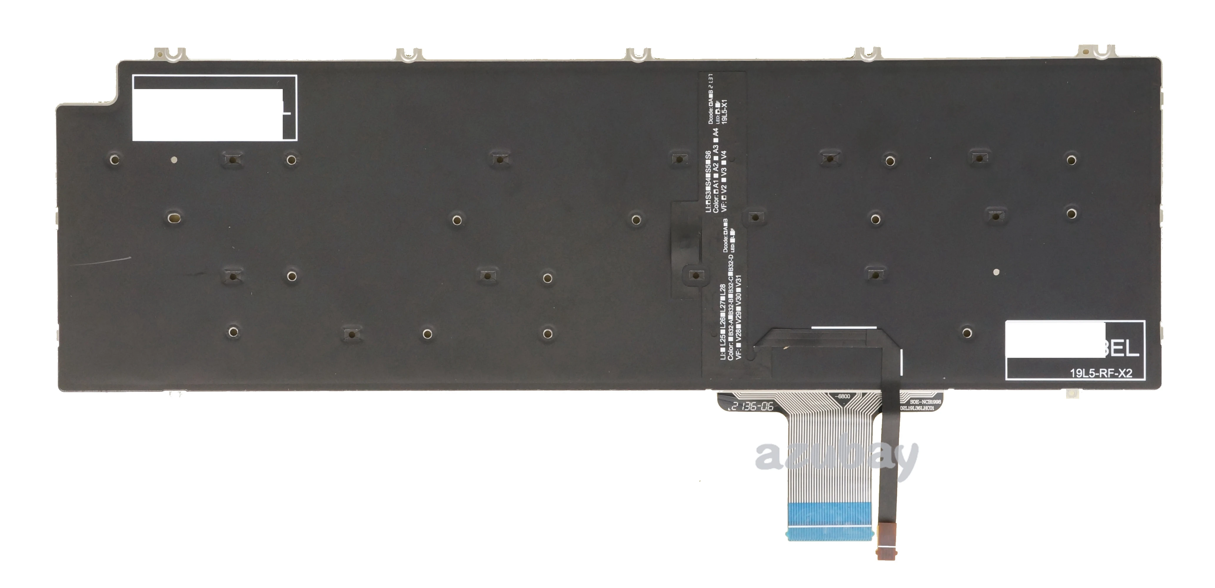 Eua Reino Unido Espanhol Nordic Noruega Dinamarquês Sueco Finlandês Italiano Checa Eslovaco Belga Teclado para Dell Precision 7550 7560 7750 7760 - Imagem 2
