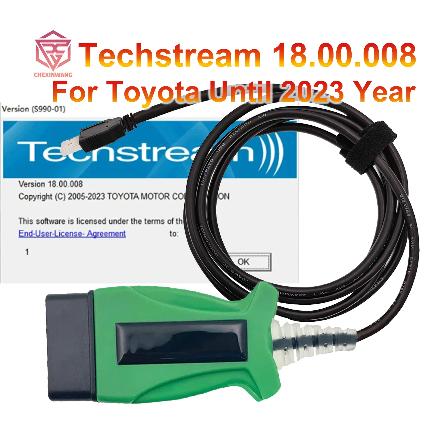 

DLC3 18.00.008 Techstream For TOYOTA 2 TOYOTA2 TIS J2534 Passthru OBD2 OBDII Auto Car Diagnostic Cable Scanner Untill 2023 Years