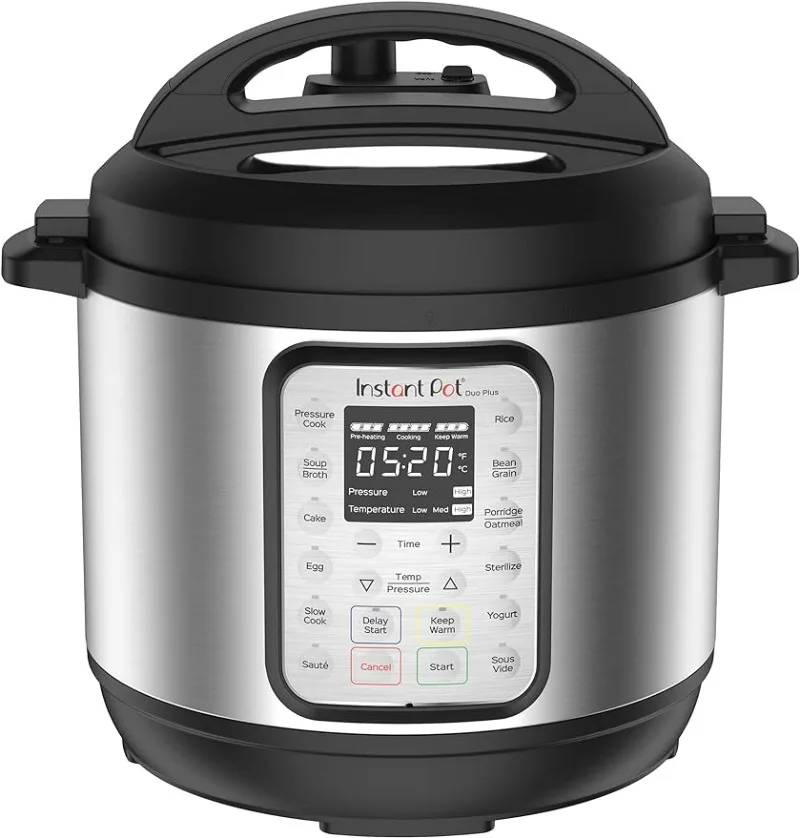 

Instant Pot Duo Plus 9-in-1 Electric Pressure Cooker, Slow Cooker, Rice Cooker, Steamer, Sauté, Yogurt Maker, Warmer Sterilizer