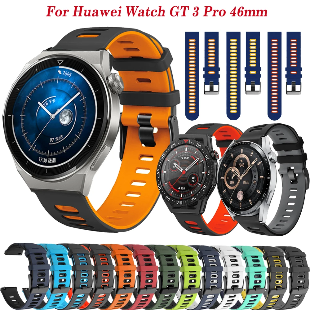Cinturino In Silicone Di Ricambio Da 22Mm Per Huawei Watch Gt2 Pro Gt3 Pro 46Mm Smartwatch Band Bracciale Correa Huawei Gt 2E Gt 3 Se Strap