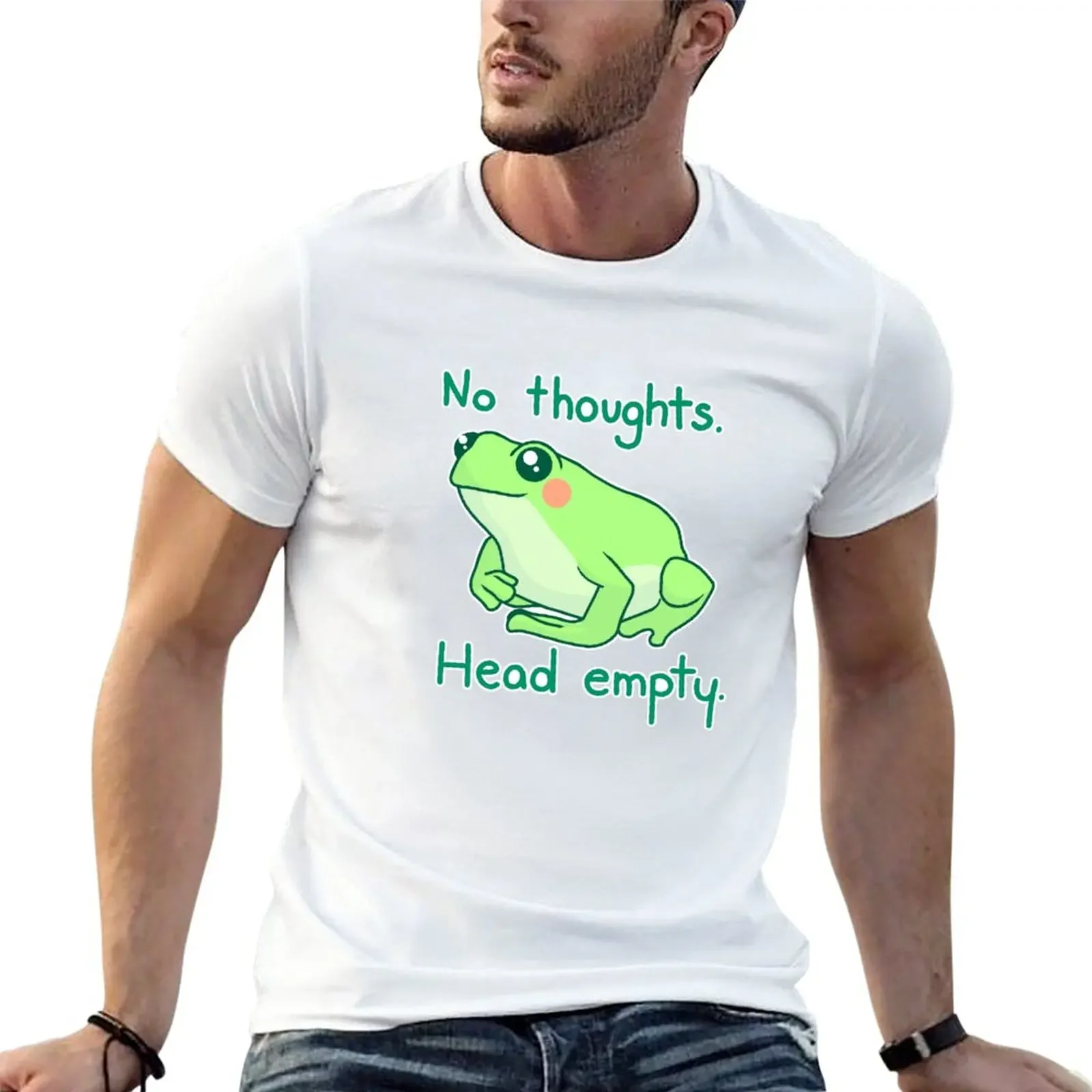 

No Thoughts Head Empty Froggy T-Shirt graphics plain hippie clothes men clothings